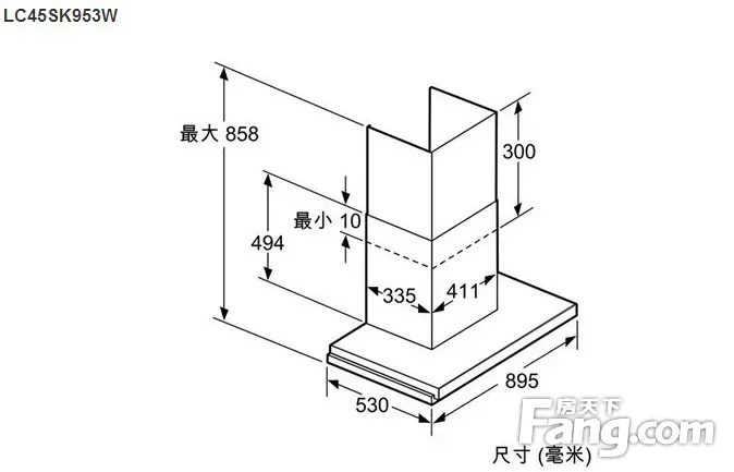 西门子油烟机LC45SK953W脱排抽油烟机